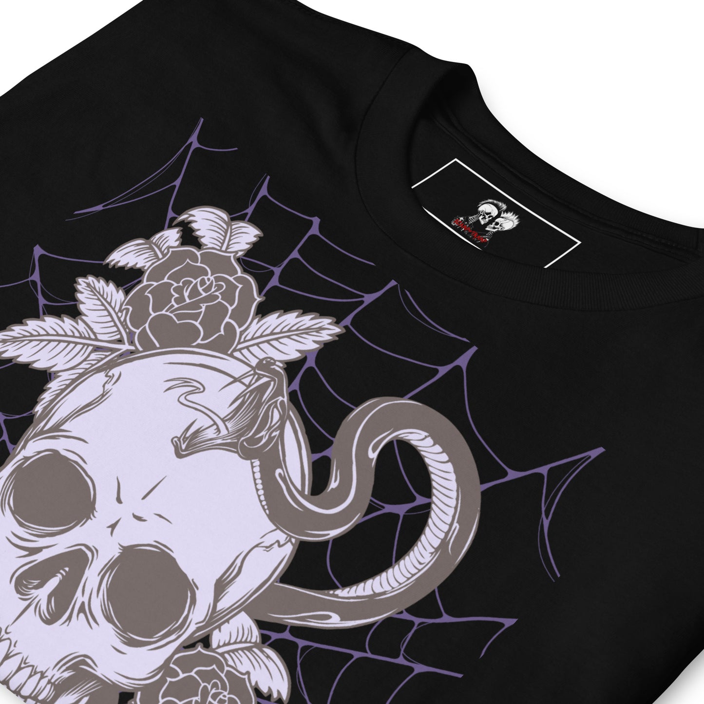 PURPLE SKULL & SNAKE SHORT SLEEVE UNISEX TEE