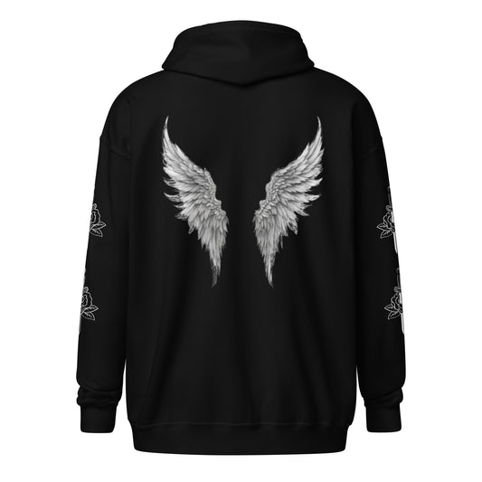 ANGEL WINGS UNISEX ZIP-UP HOODIE