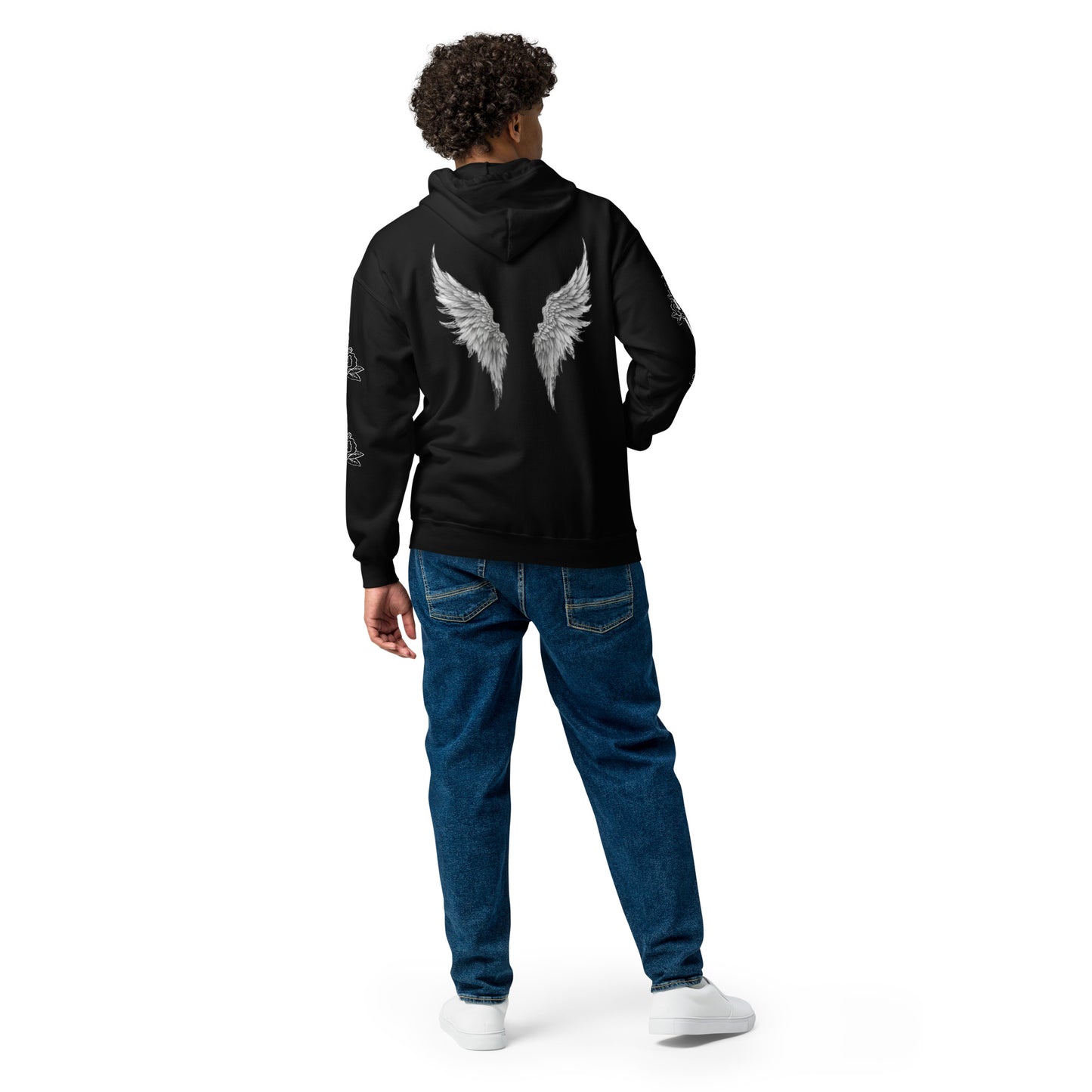 ANGEL WINGS UNISEX ZIP-UP HOODIE