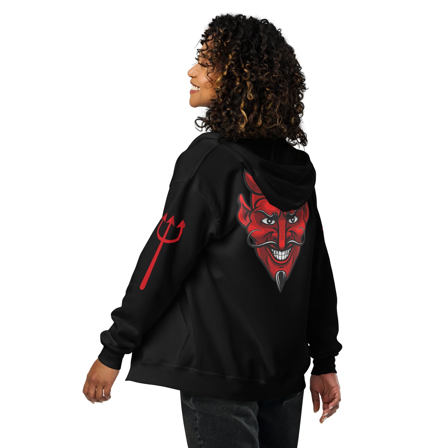 RED DEVIL UNISEX ZIP HOODIE