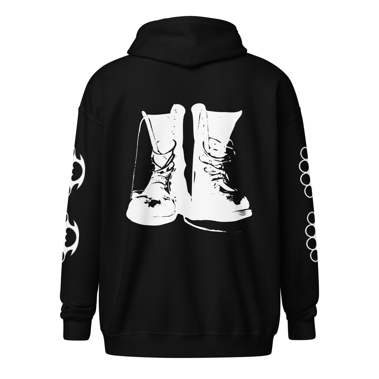 COMBAT BOOTS UNISEX ZIP HOODIE