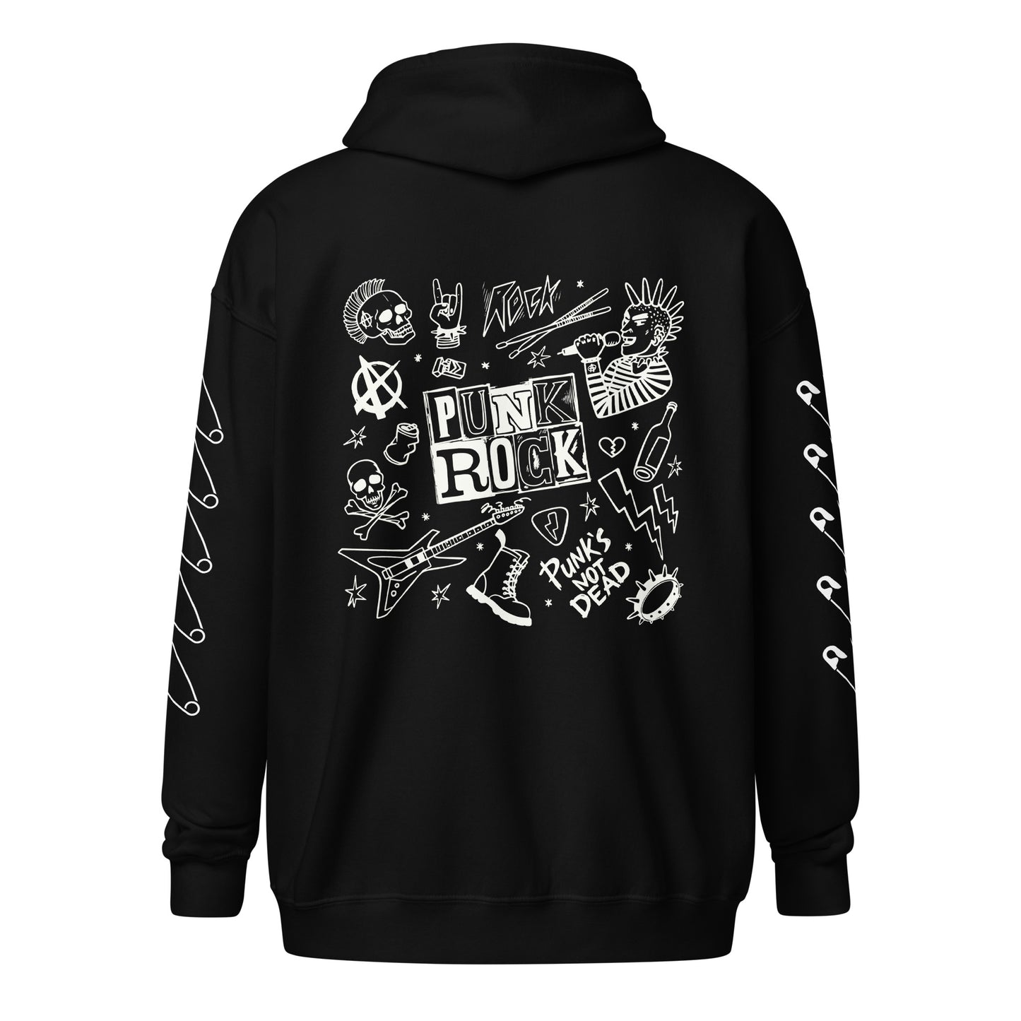 PUNK'S NOT DEAD UNISEX ZIP HOODIE