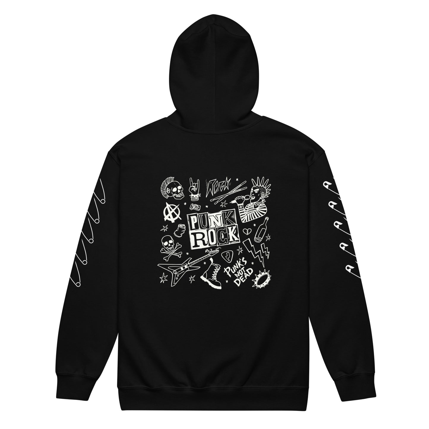 PUNK'S NOT DEAD UNISEX ZIP HOODIE