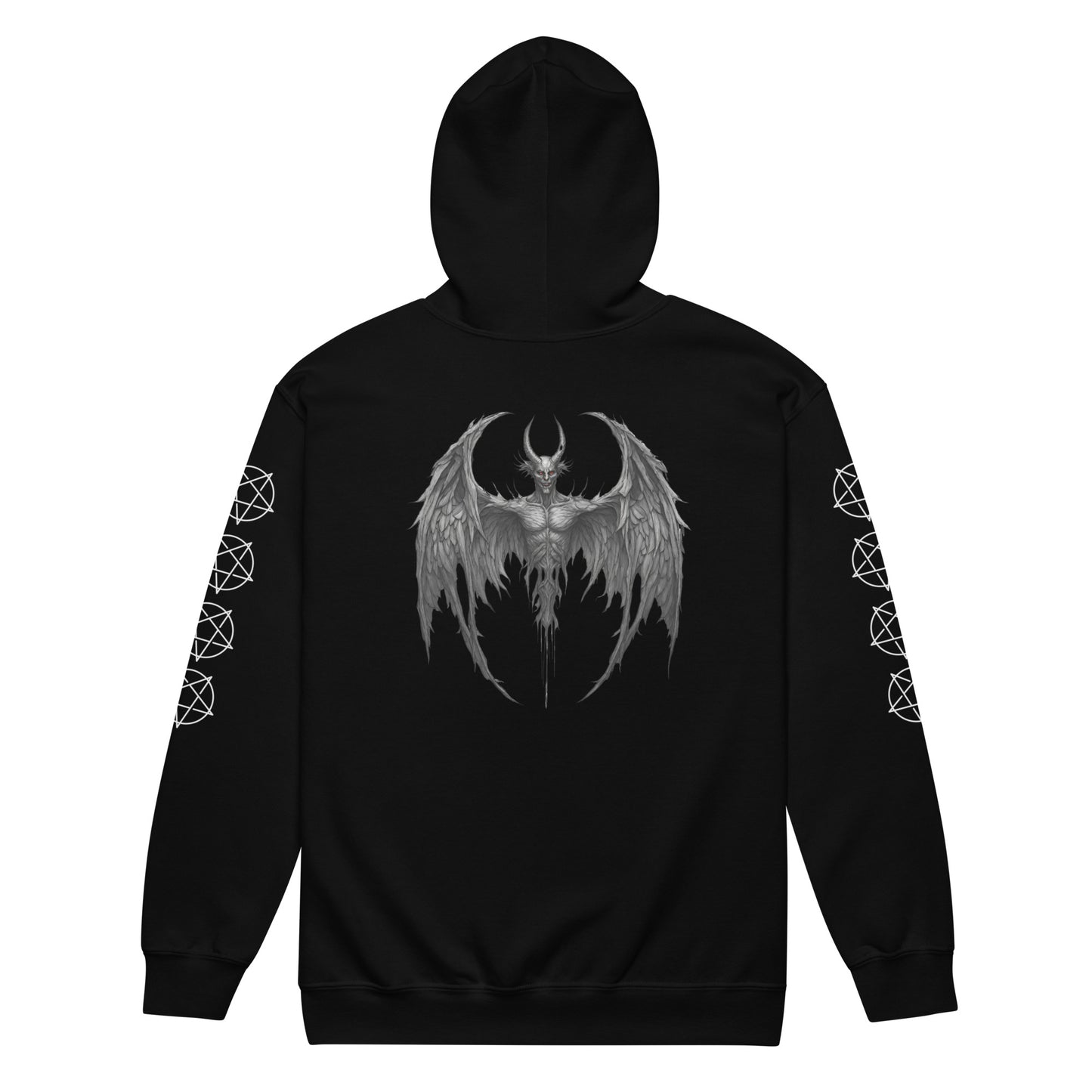 WINGED DEMON UNISEX ZIP HOODIE