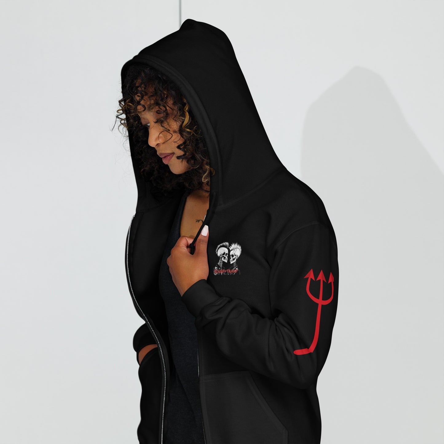 RED DEVIL UNISEX ZIP HOODIE