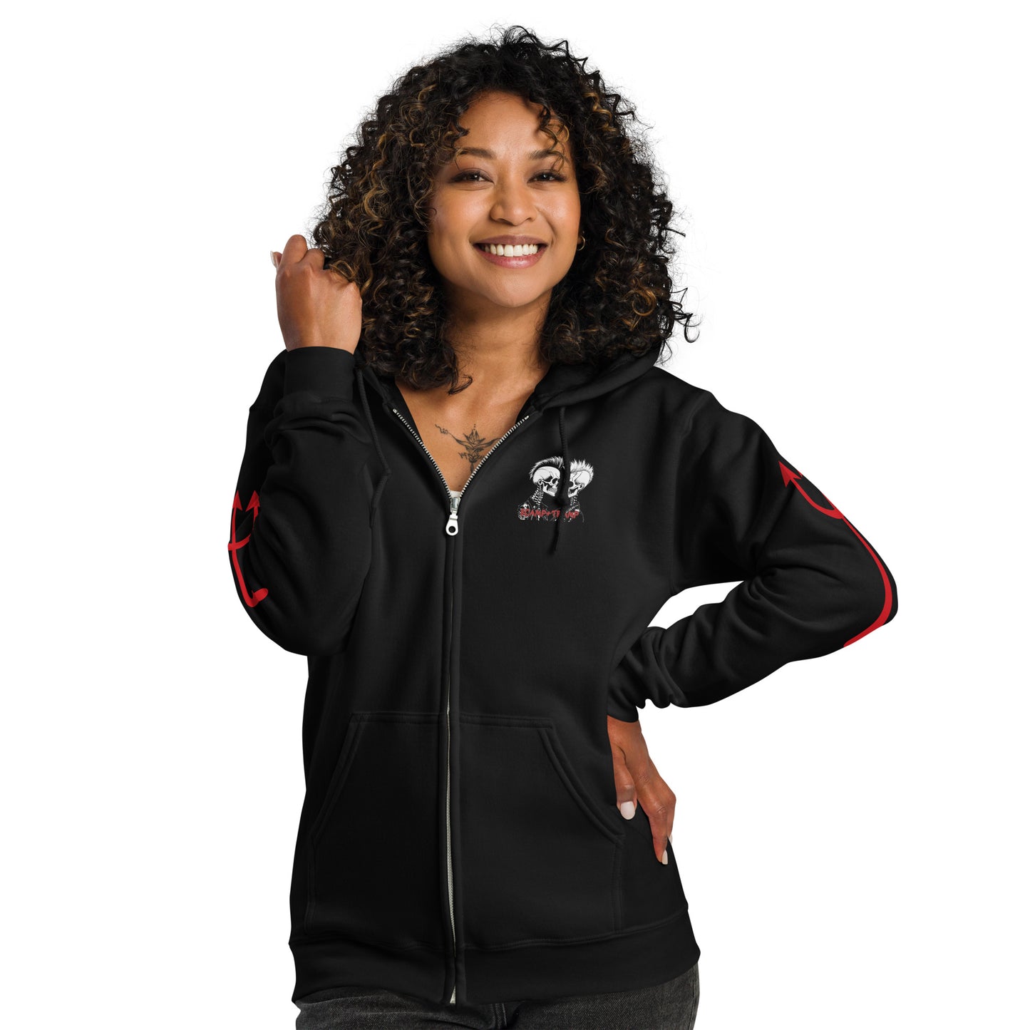 RED DEVIL UNISEX ZIP HOODIE