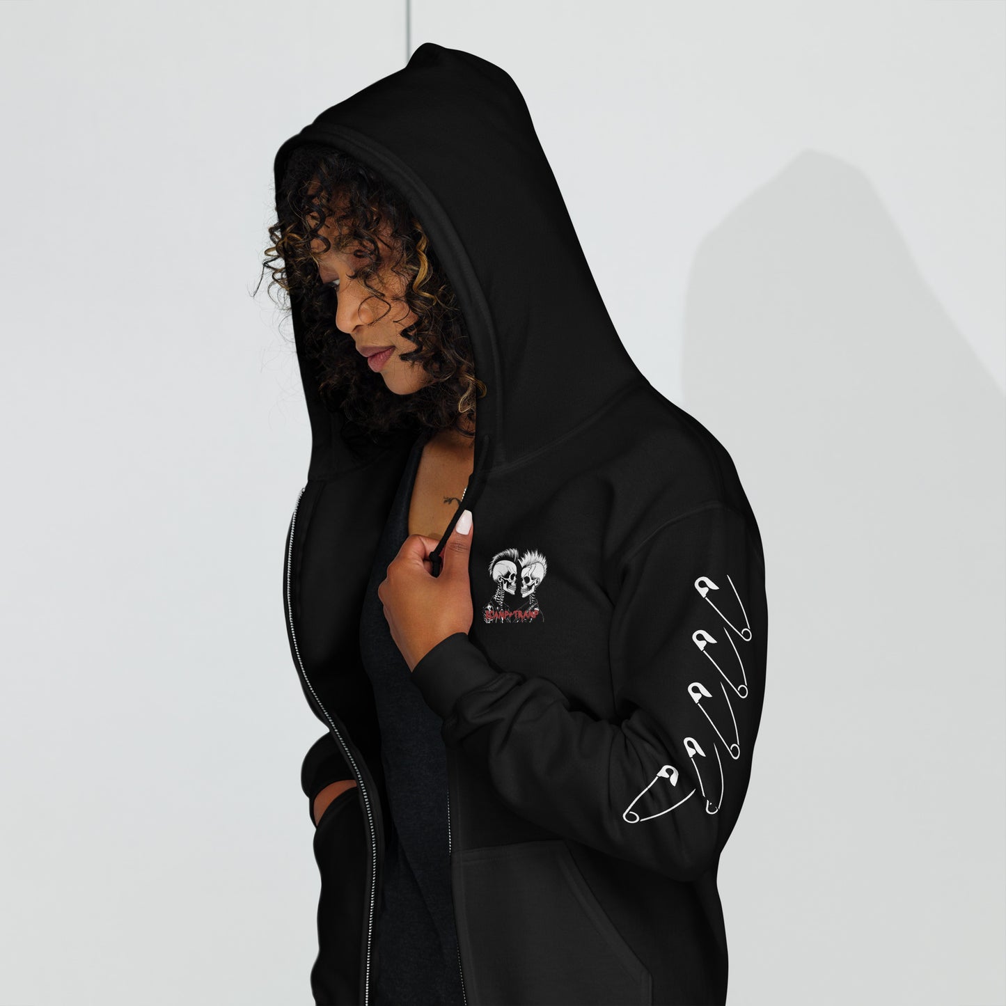 PUNK'S NOT DEAD UNISEX ZIP HOODIE