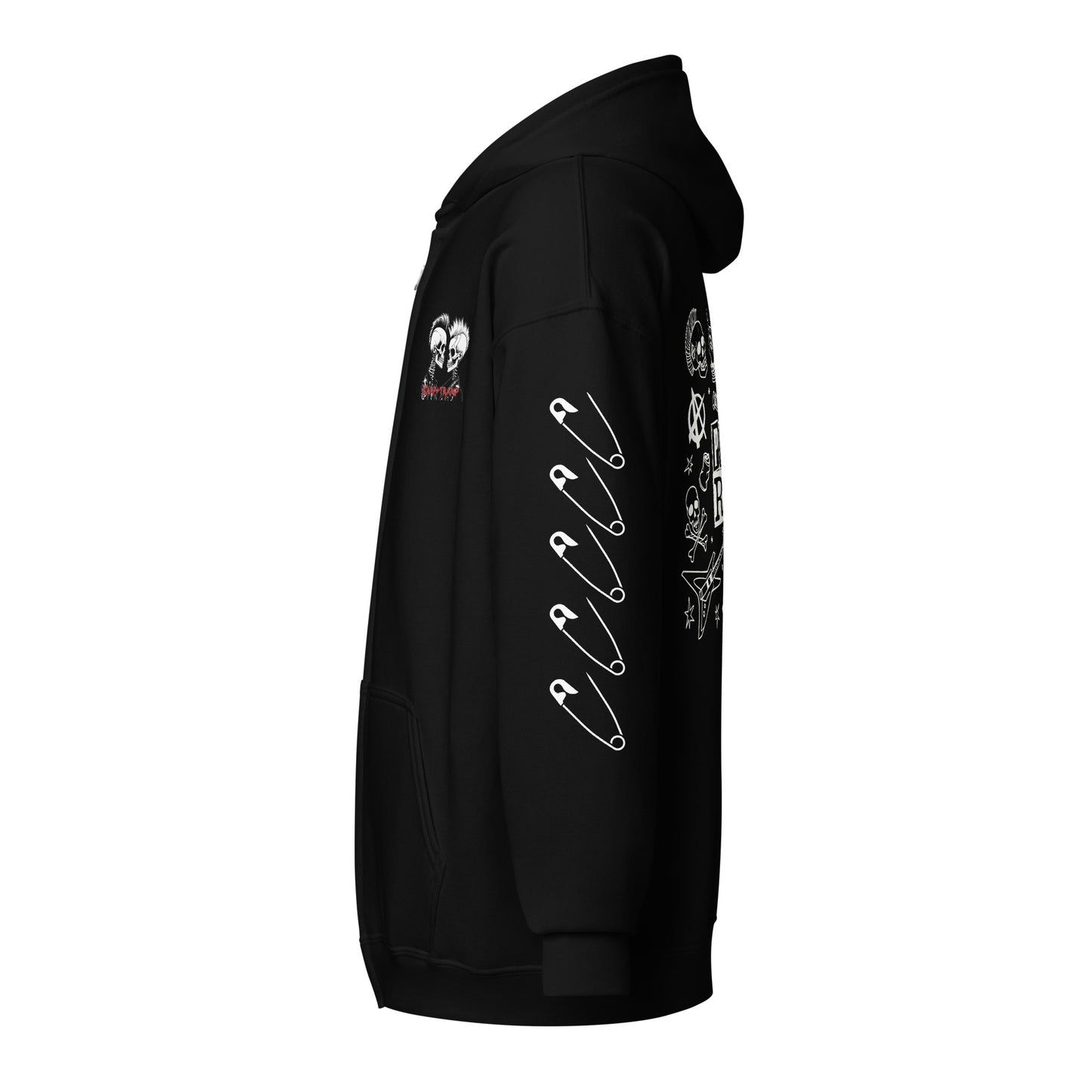 PUNK'S NOT DEAD UNISEX ZIP HOODIE