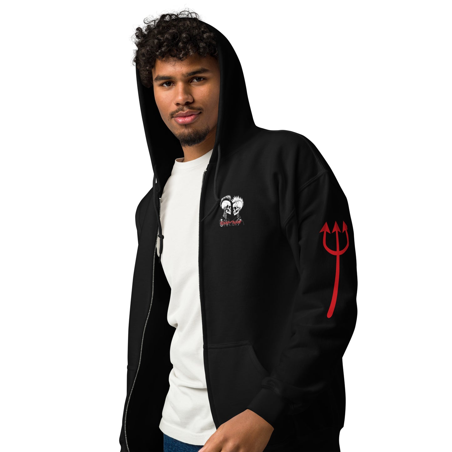 RED DEVIL UNISEX ZIP HOODIE