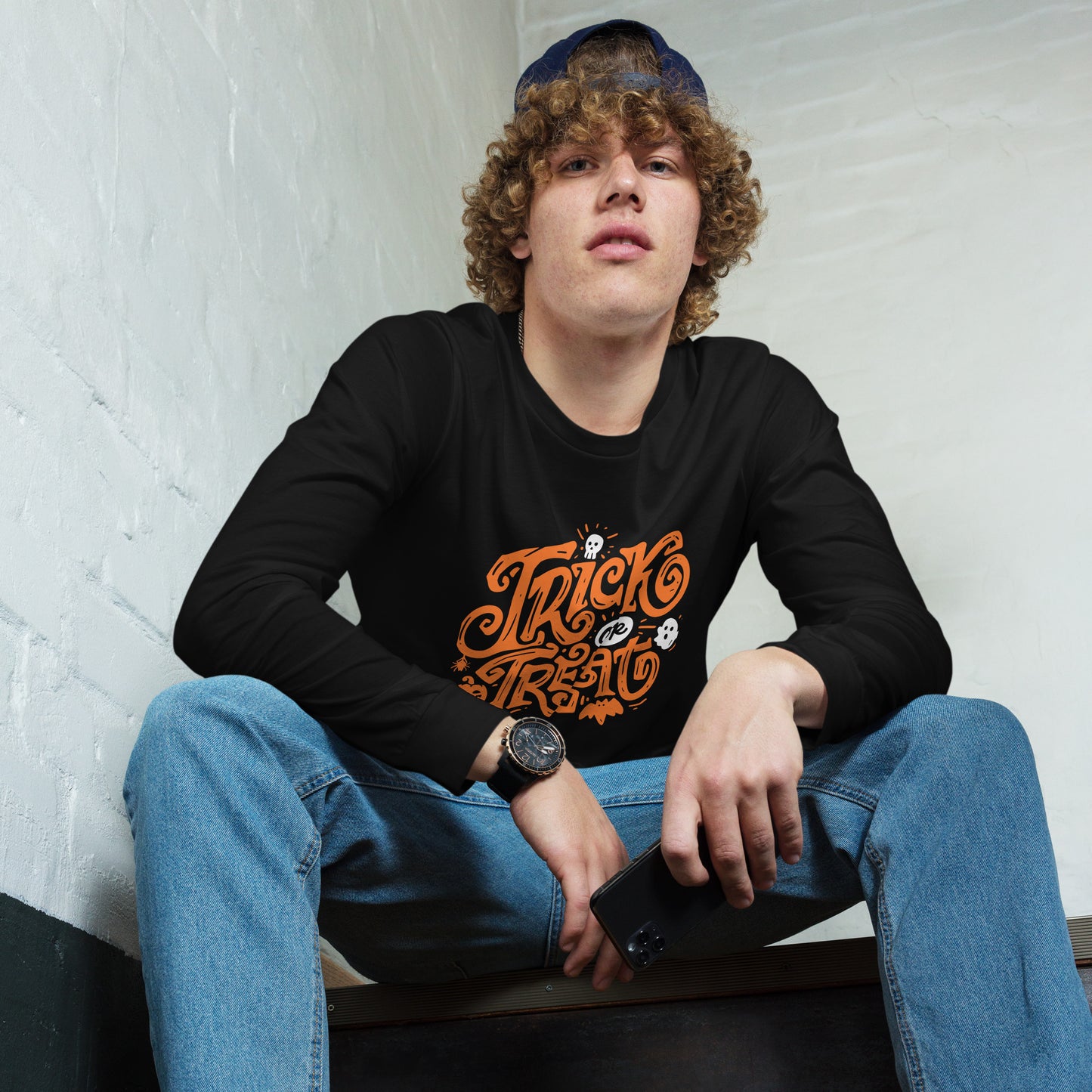 TRICK-OR-TREAT UNISEX LONG SLEEVE TEE