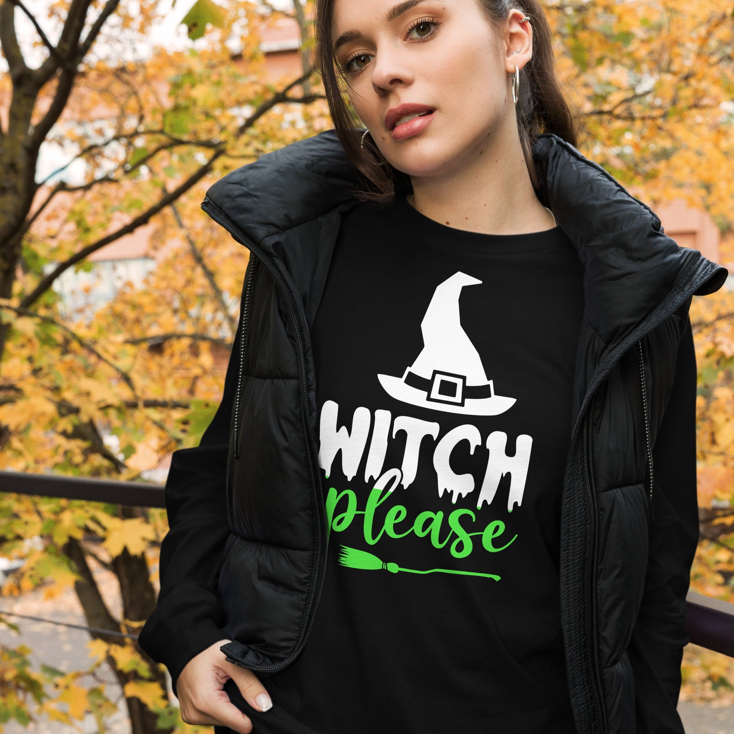 WITCH PLEASE UNISEX LONG SLEEVE TEE