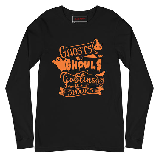 GHOSTS & GHOULS UNISEX LONG SLEEVE TEE
