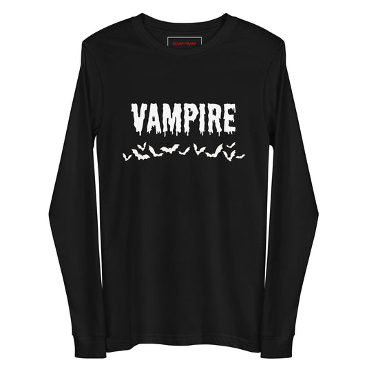 VAMPIRE (WHITE) UNISEX LONG SLEEVE TEE