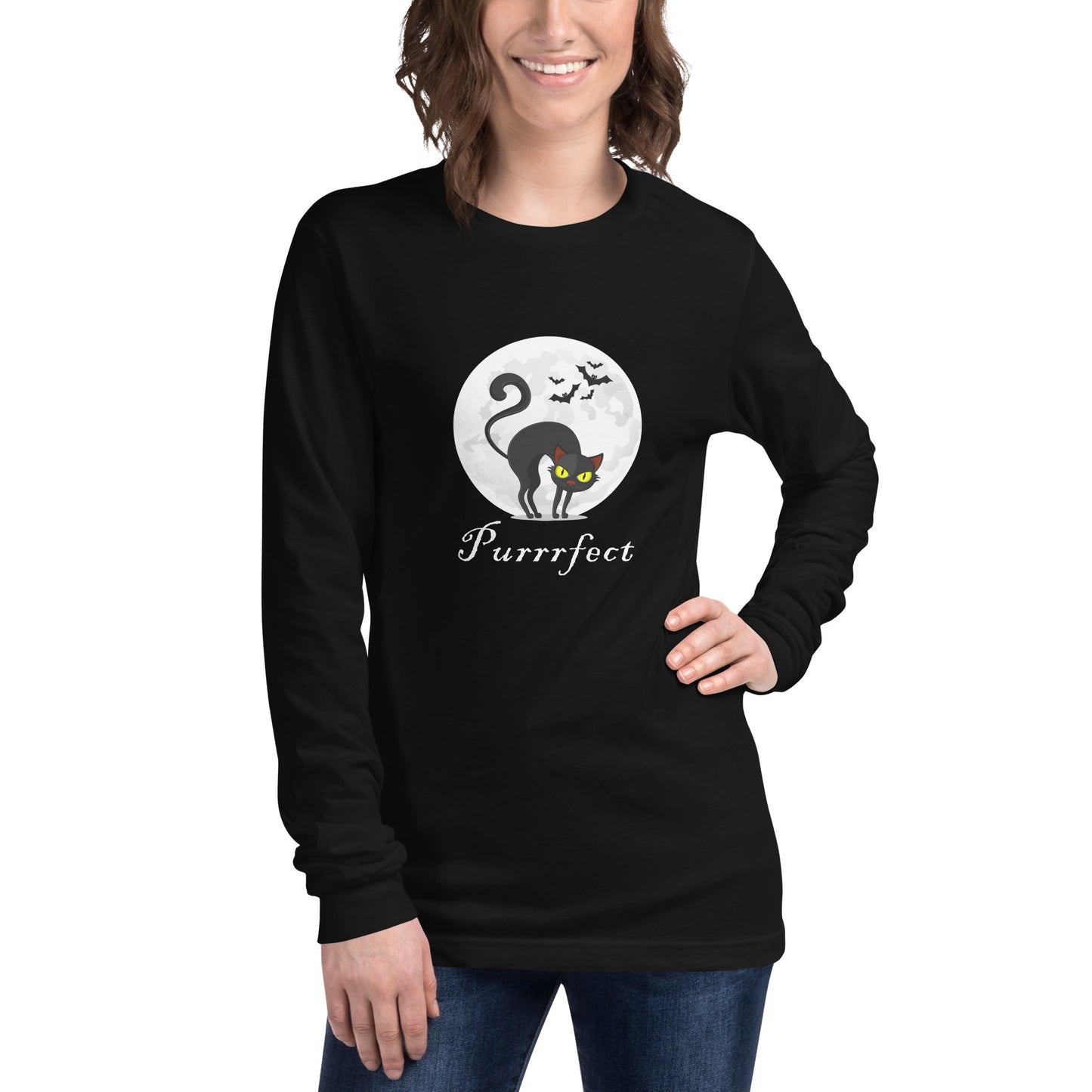 PURRRFECT UNISEX LONG SLEEVE TEE
