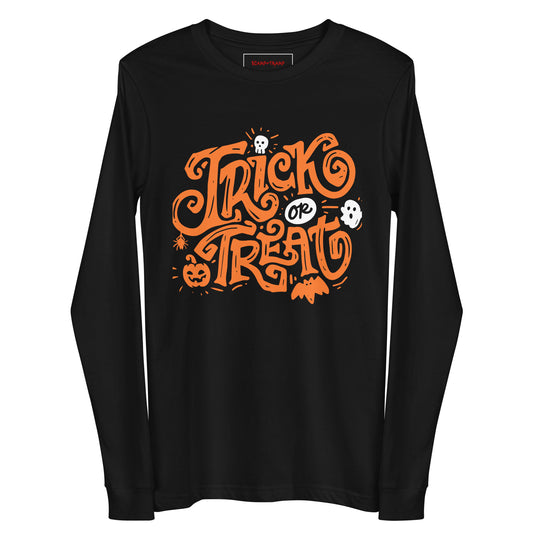 TRICK-OR-TREAT UNISEX LONG SLEEVE TEE
