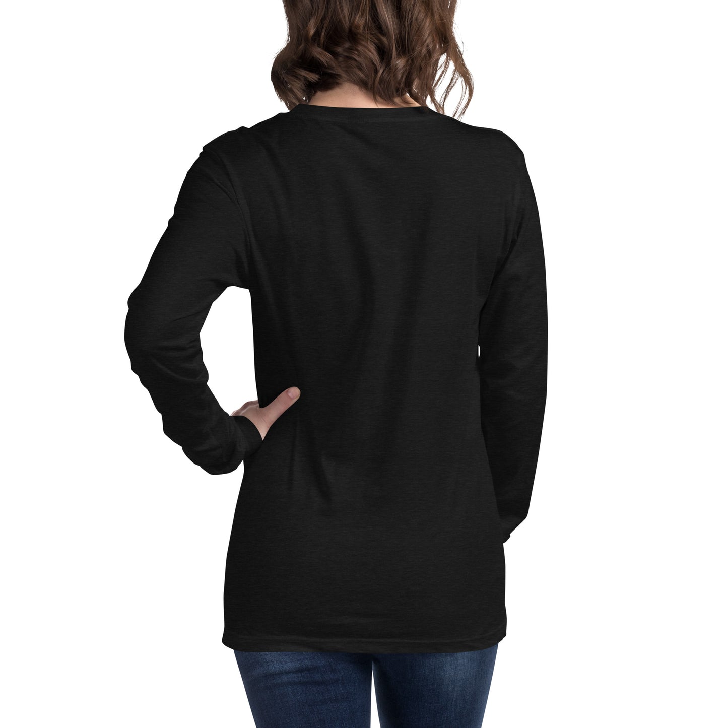 PINK SKULL & BONES UNISEX LONG SLEEVE TEE
