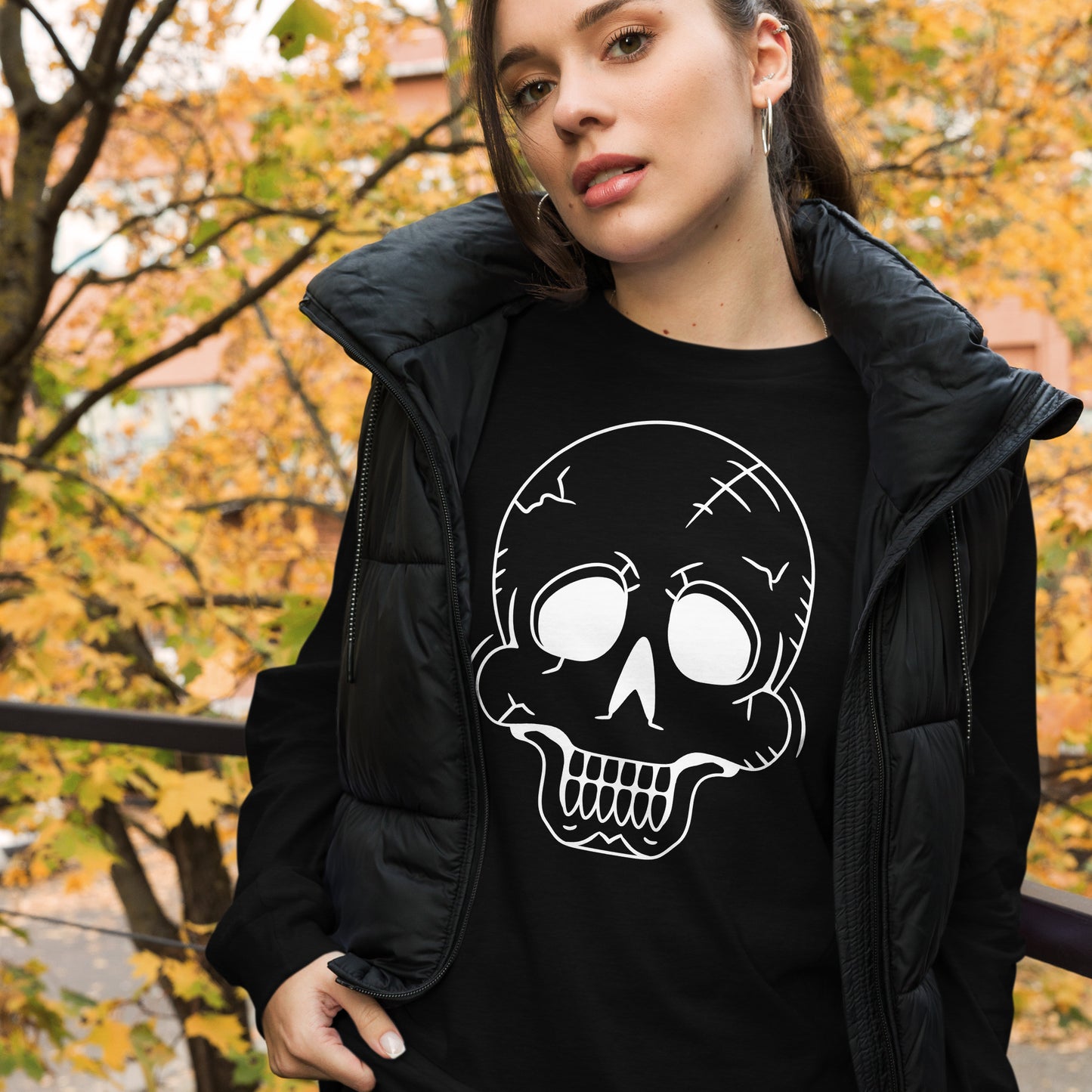 LAUGHING SKULL UNISEX LONG SLEEVE TEE
