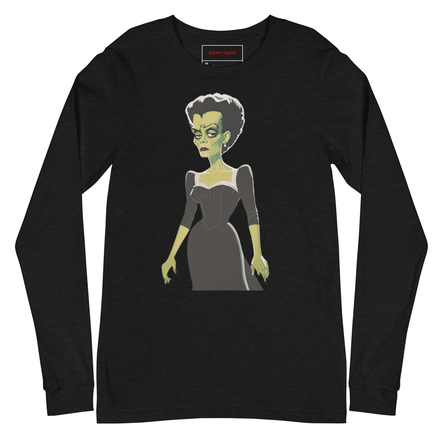 BLACK DRESS LONG SLEEVE TEE
