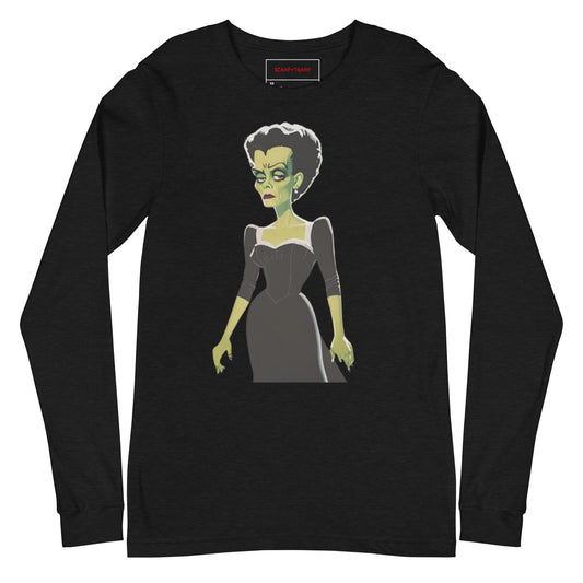 BLACK DRESS LONG SLEEVE TEE