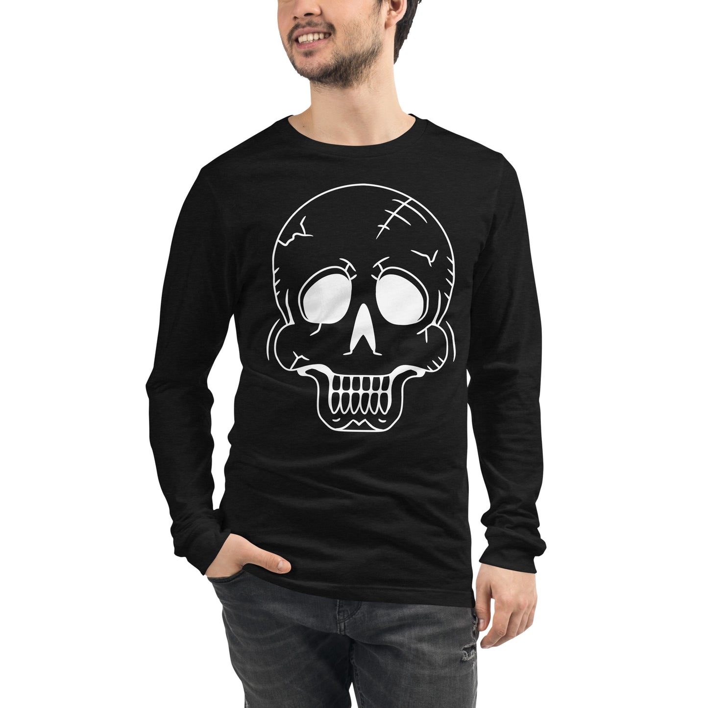 LAUGHING SKULL UNISEX LONG SLEEVE TEE