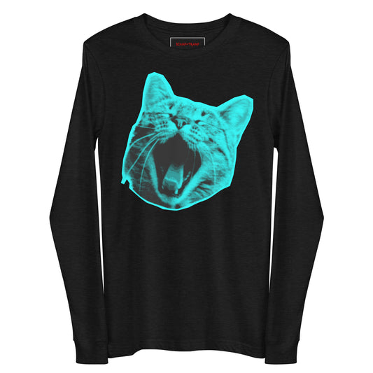 ELECTRIC BLUE CAT LONG SLEEVE TEE