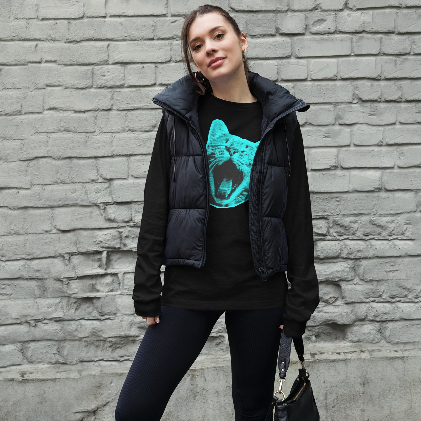 ELECTRIC BLUE CAT LONG SLEEVE TEE