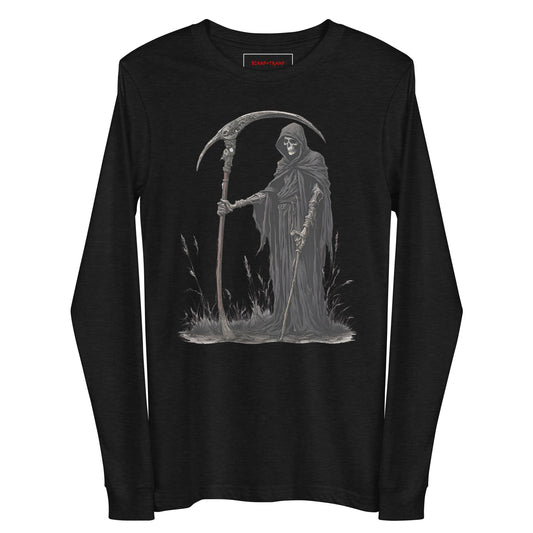 DEATH COMES UNISEX LONG SLEEVE TEE