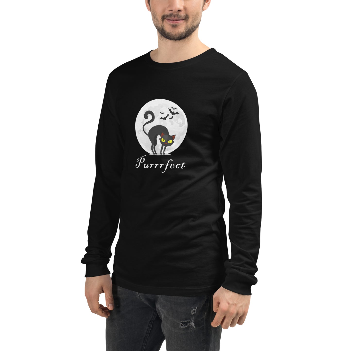 PURRRFECT UNISEX LONG SLEEVE TEE