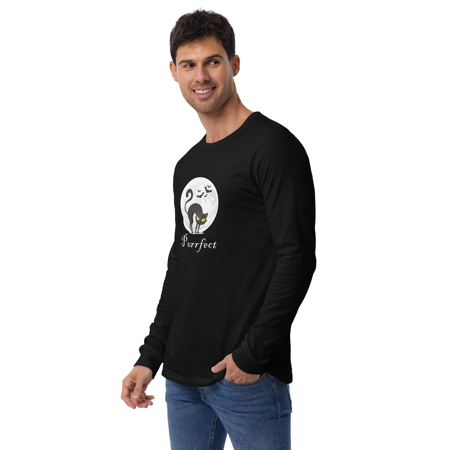 PURRRFECT UNISEX LONG SLEEVE TEE