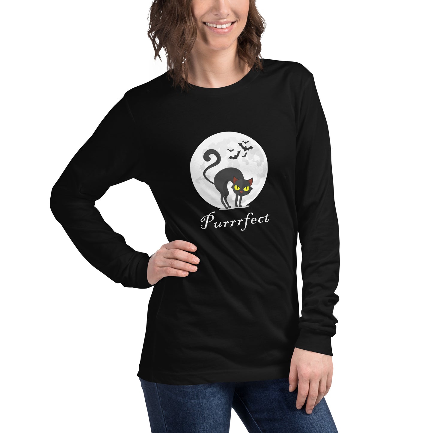 PURRRFECT UNISEX LONG SLEEVE TEE