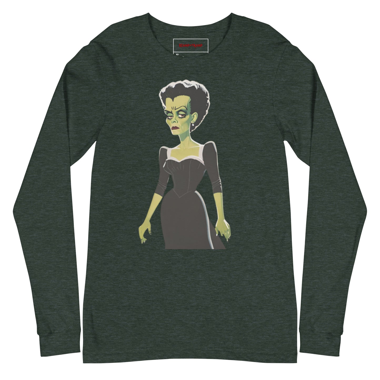 BLACK DRESS LONG SLEEVE TEE