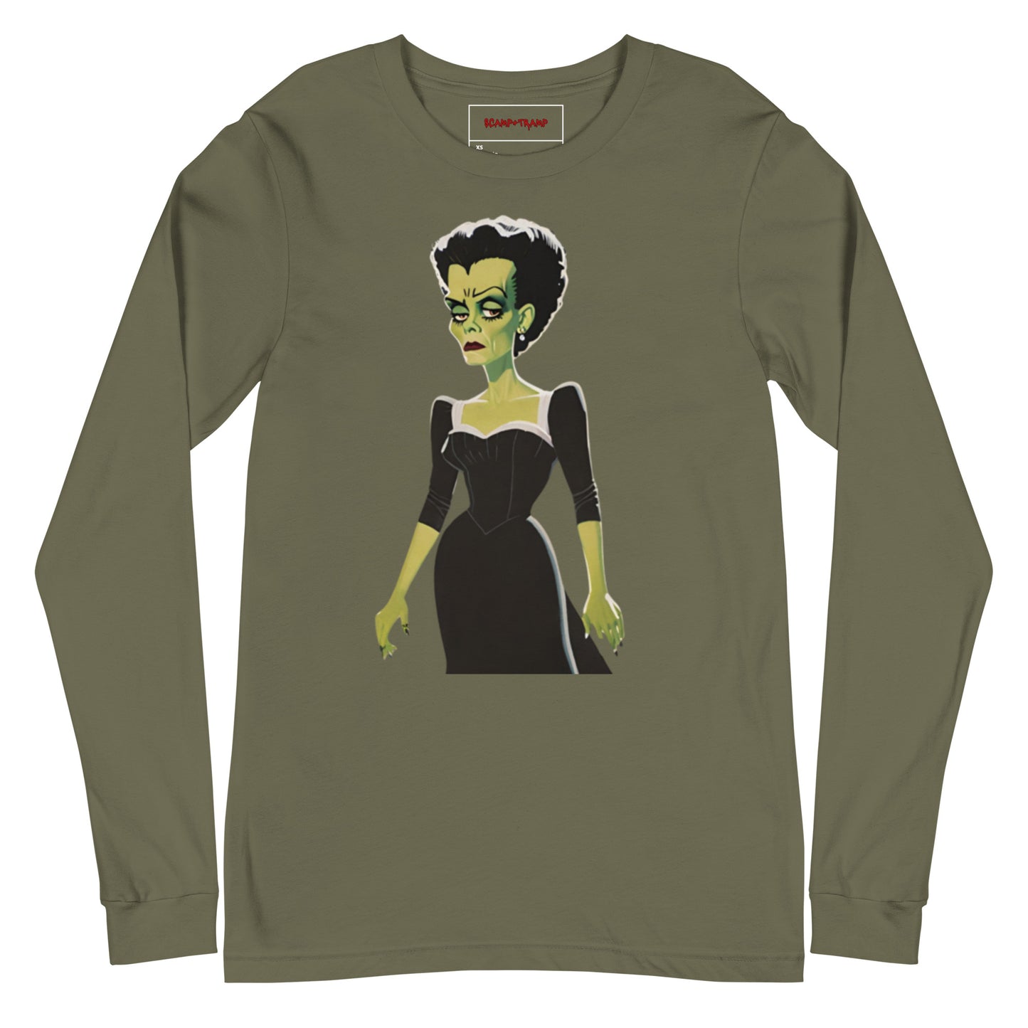 BLACK DRESS LONG SLEEVE TEE