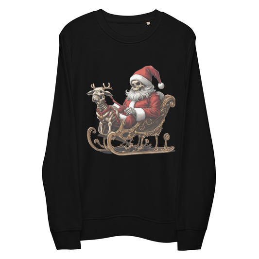 SKELETON SLEIGH UGLY CHRISTMAS SWEATSHIRT