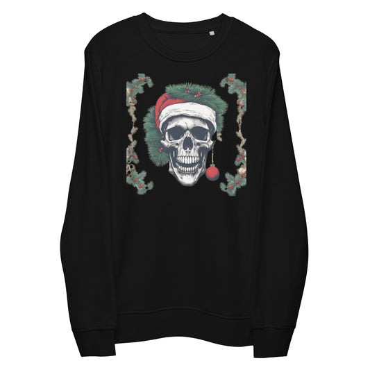 SANTA WREATH UGLY CHRISTMAS SWEATSHIRT