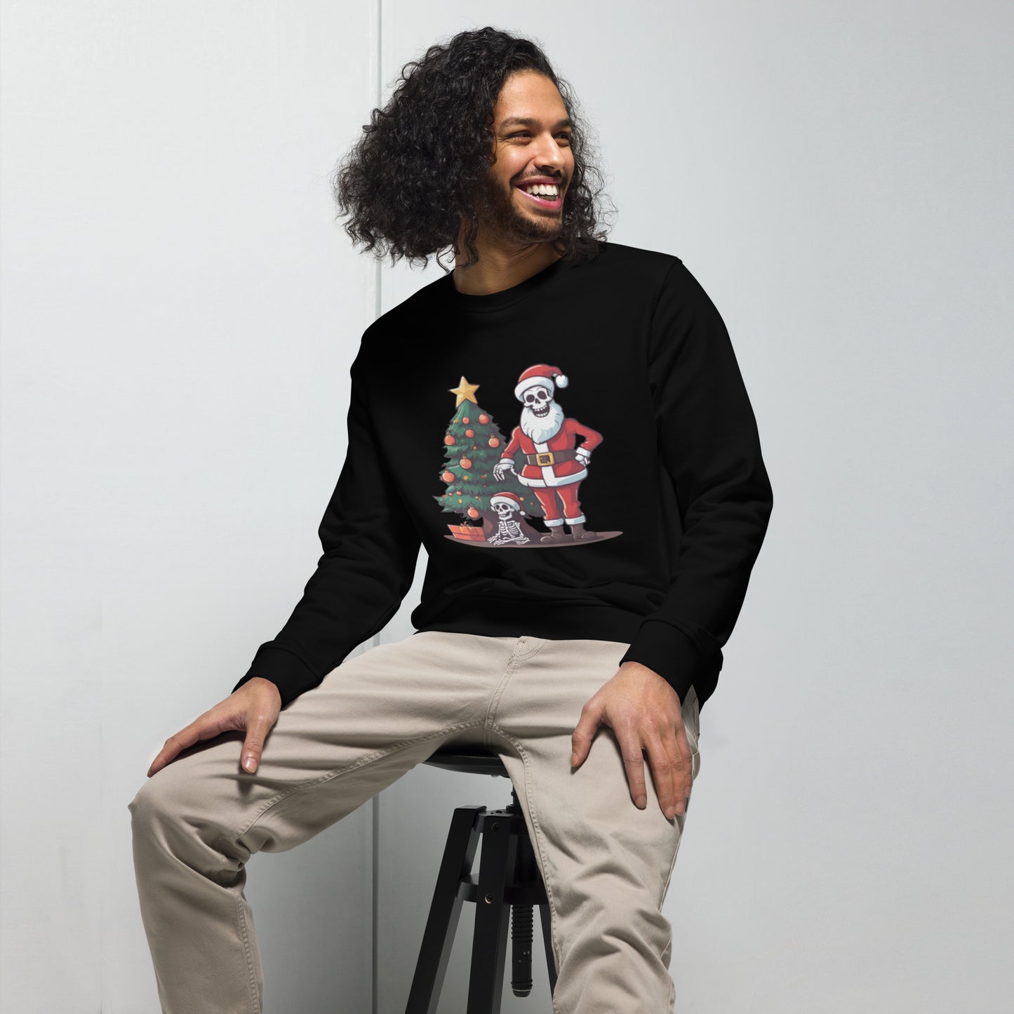SANTA TREE UGLY CHRISTMAS SWEATSHIRT