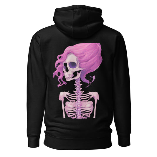 BENNET'S PINK SKELETON HOODIE
