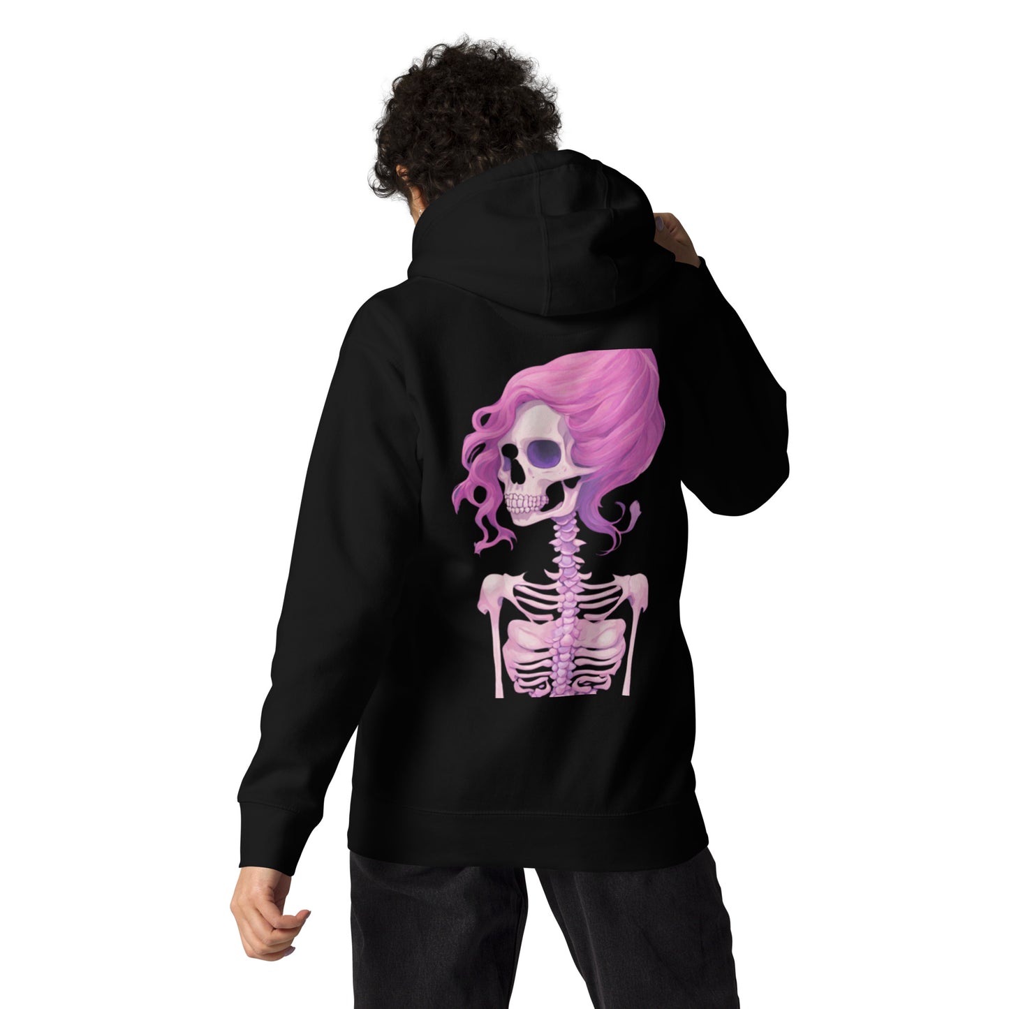 BENNET'S PINK SKELETON HOODIE