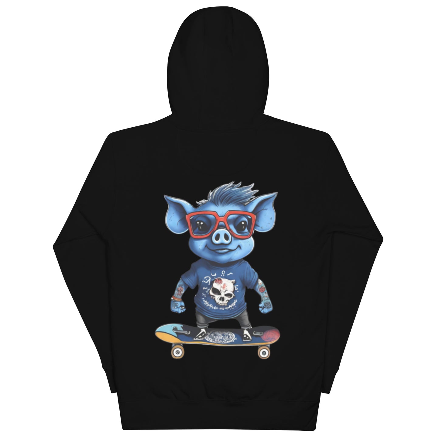 BLUE PIG HOODIE
