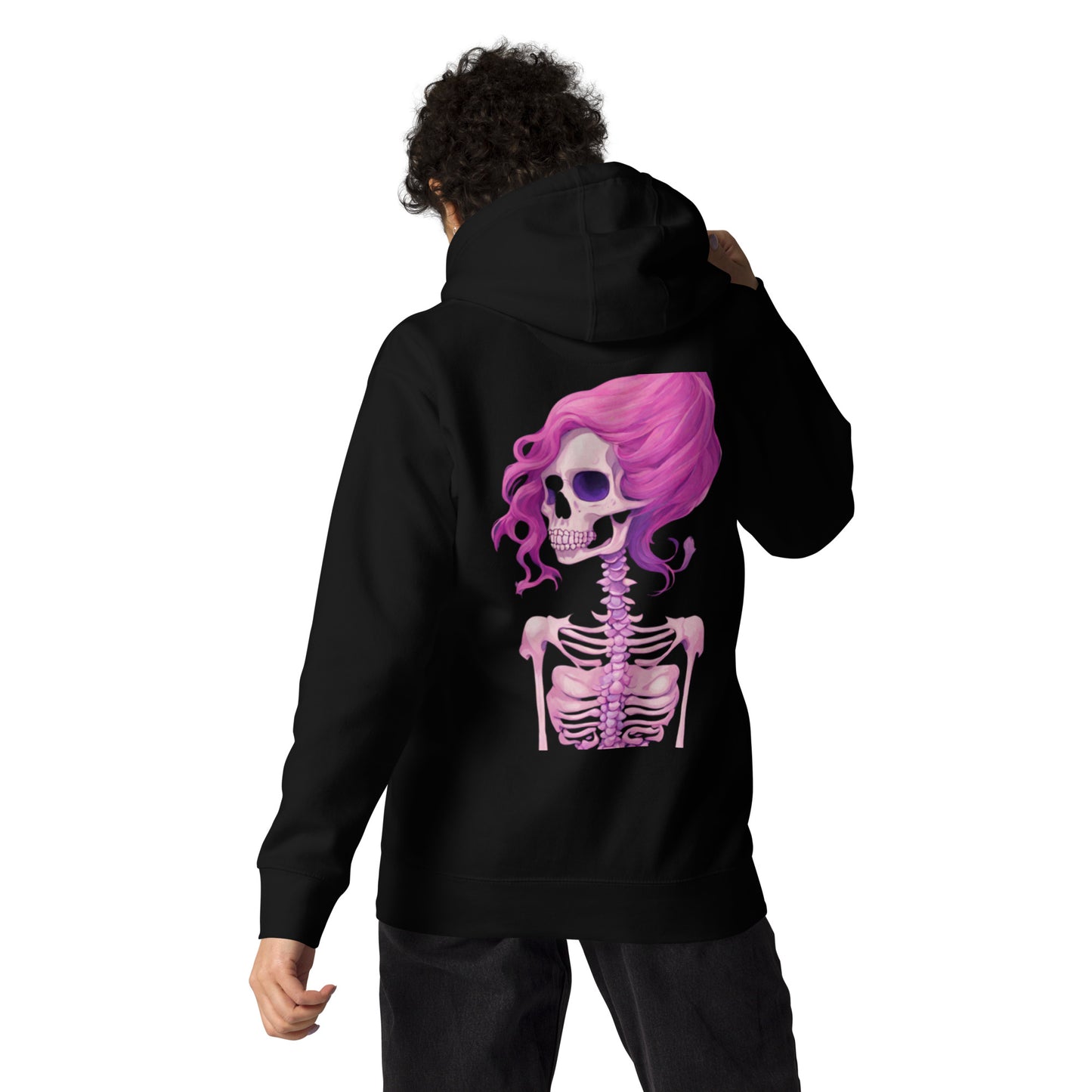 BENNET'S PINK SKELETON HOODIE