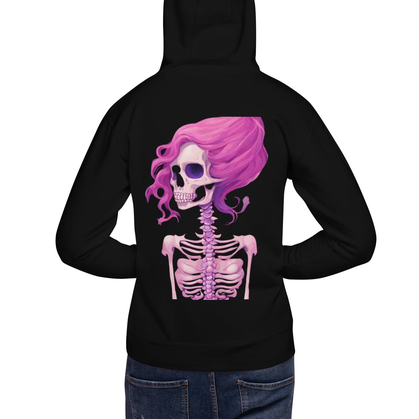 BENNET'S PINK SKELETON HOODIE