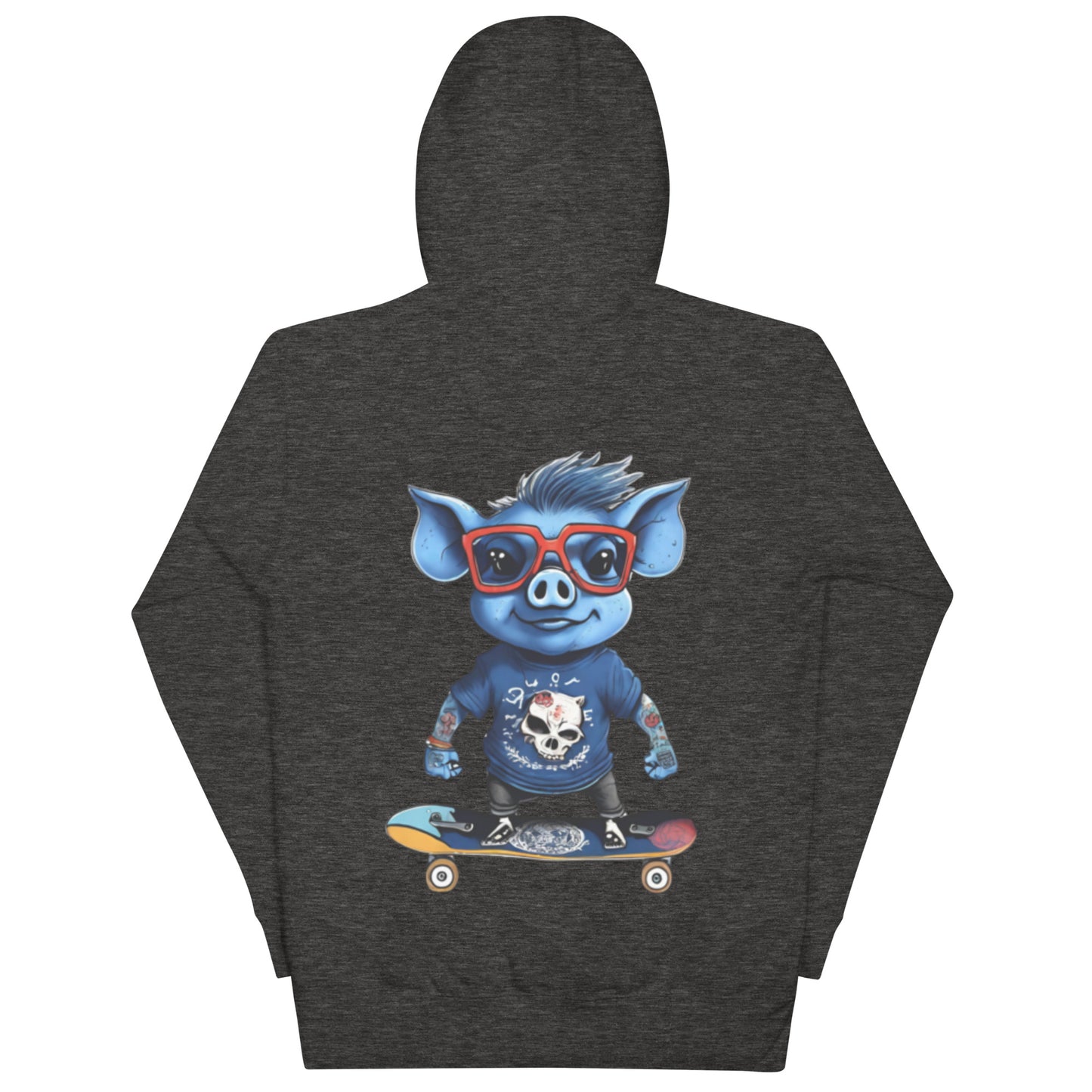 BLUE PIG HOODIE