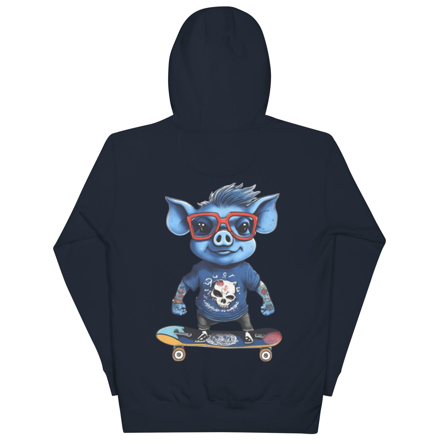 BLUE PIG HOODIE