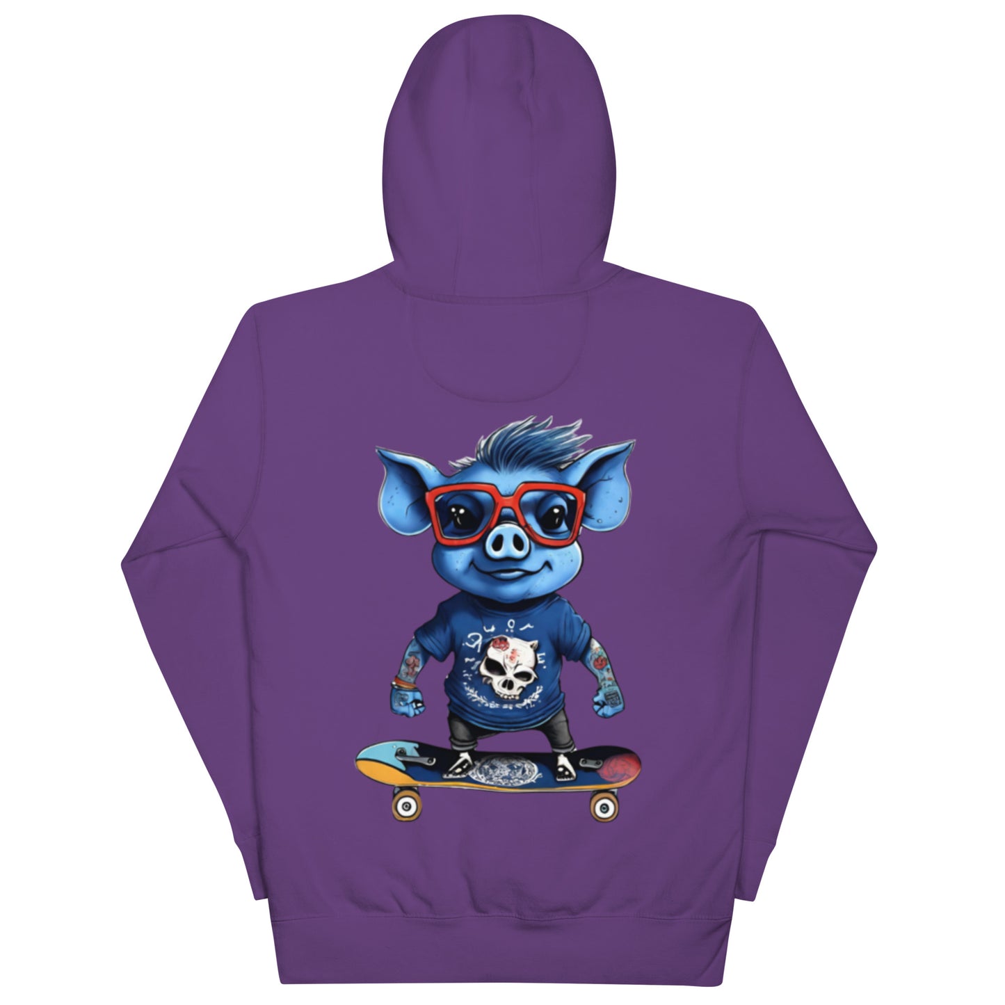 BLUE PIG HOODIE