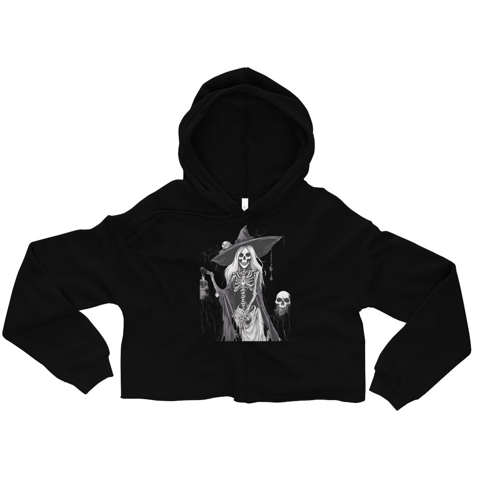 GOTHIC WITCH CROP HOODIE