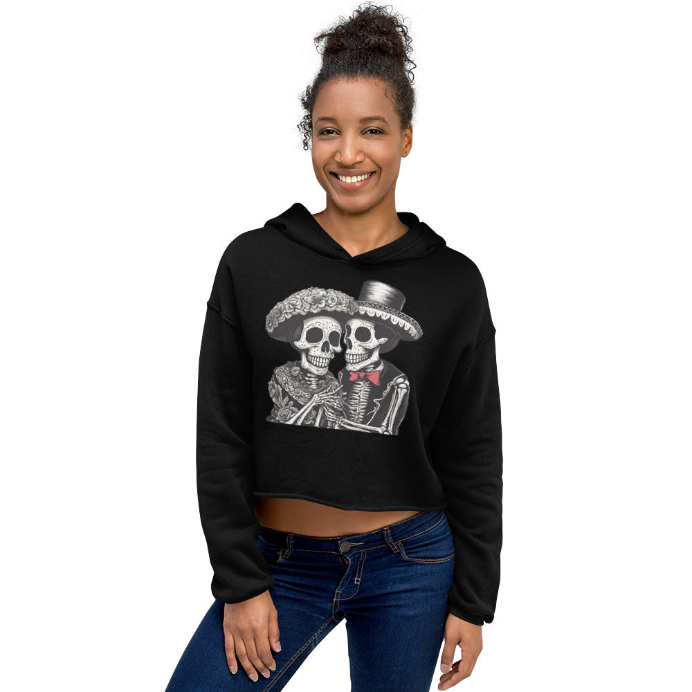 LOVE YOU TO DEATH CROP HOODIE