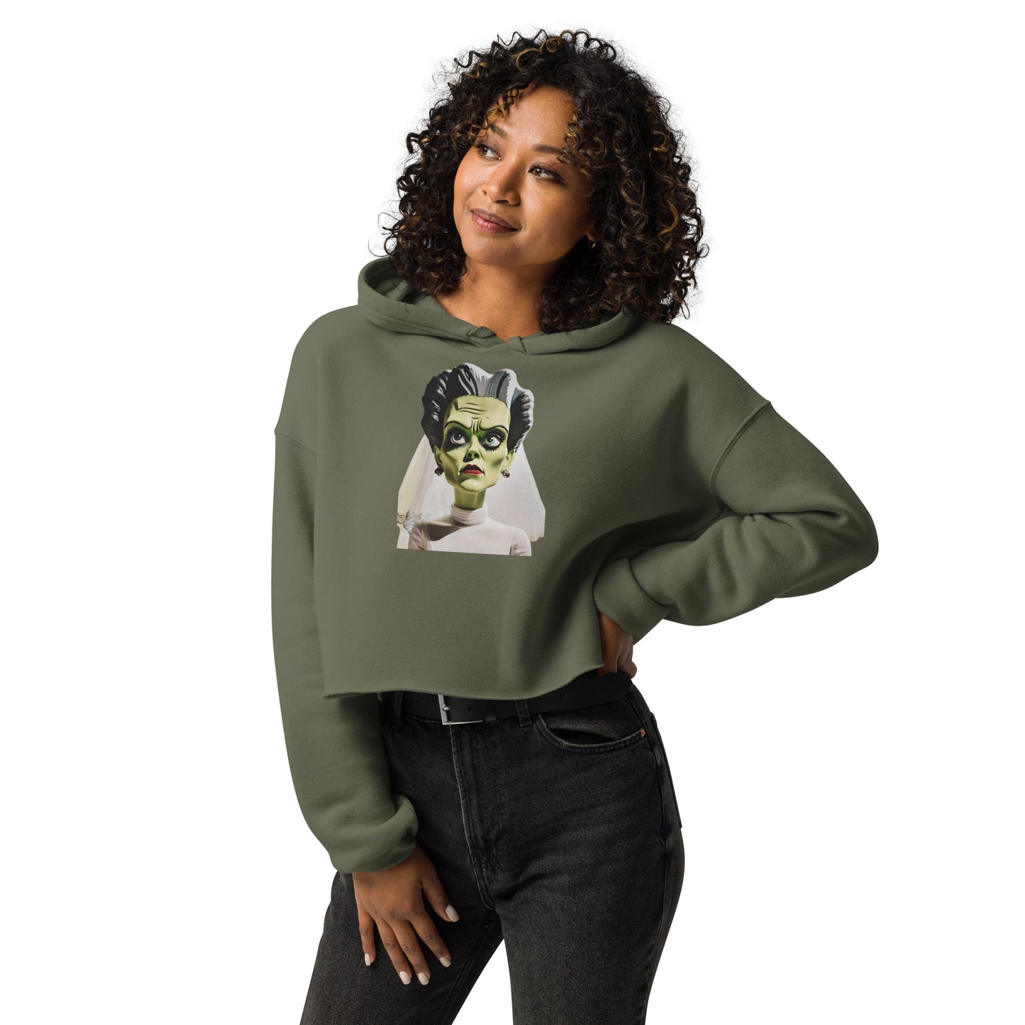 BRIDE OF FRANK CROP HOODIE