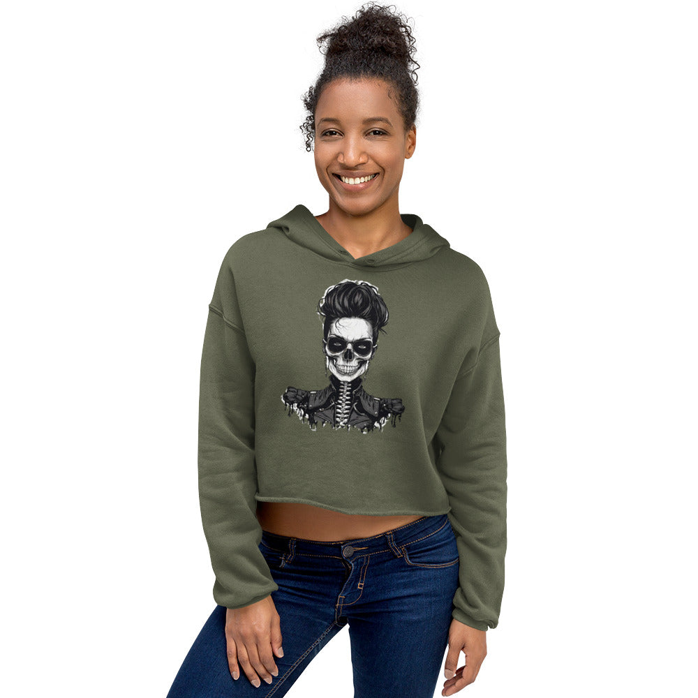 SCARY TRAMP CROP HOODIE