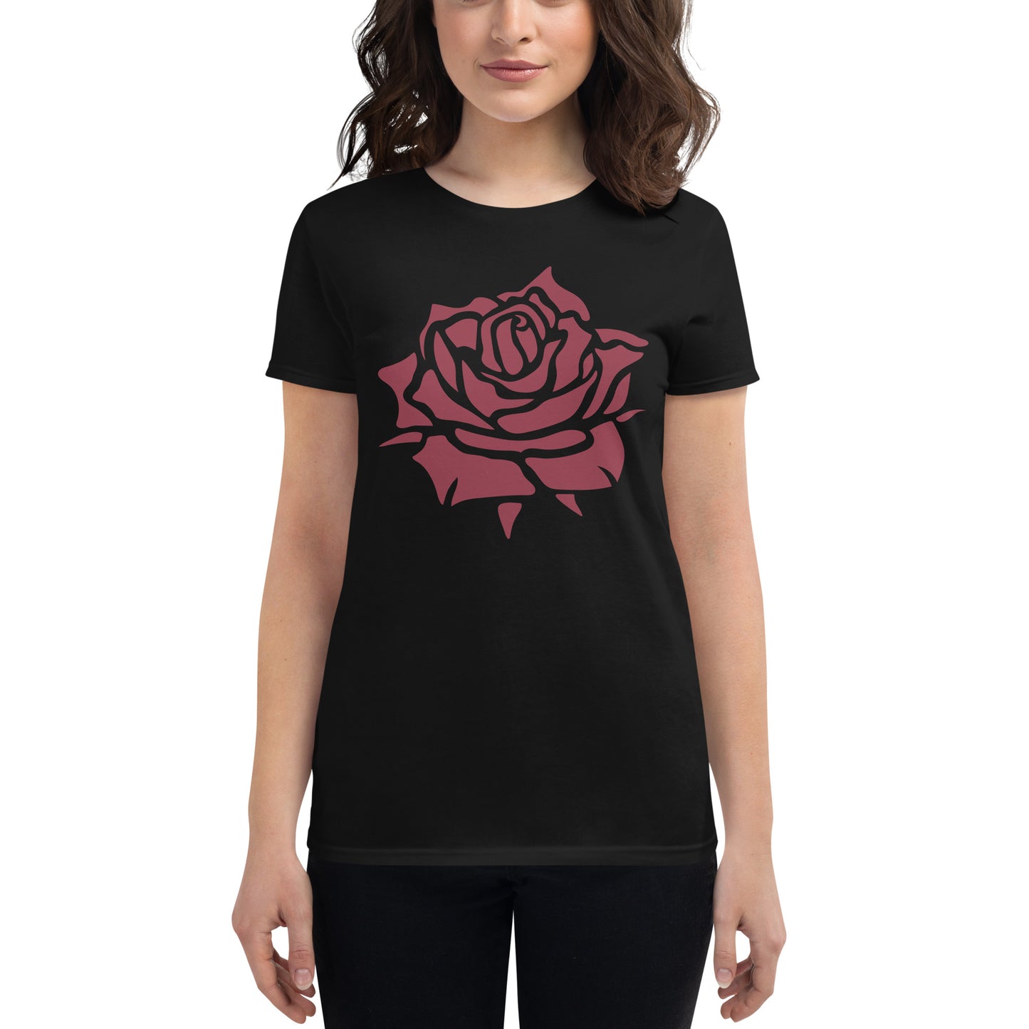 RED ROSE SHORT SLEEVE TEE