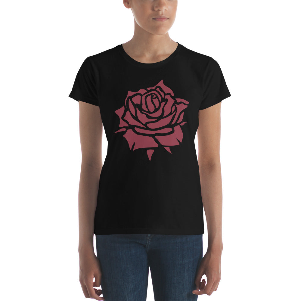 RED ROSE SHORT SLEEVE TEE