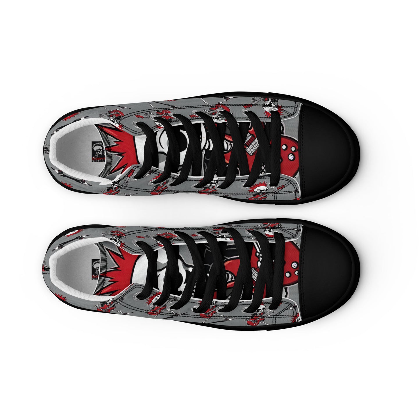 WOMEN'S RED'S GUITAR HIGH TOP CANVAS SHOES